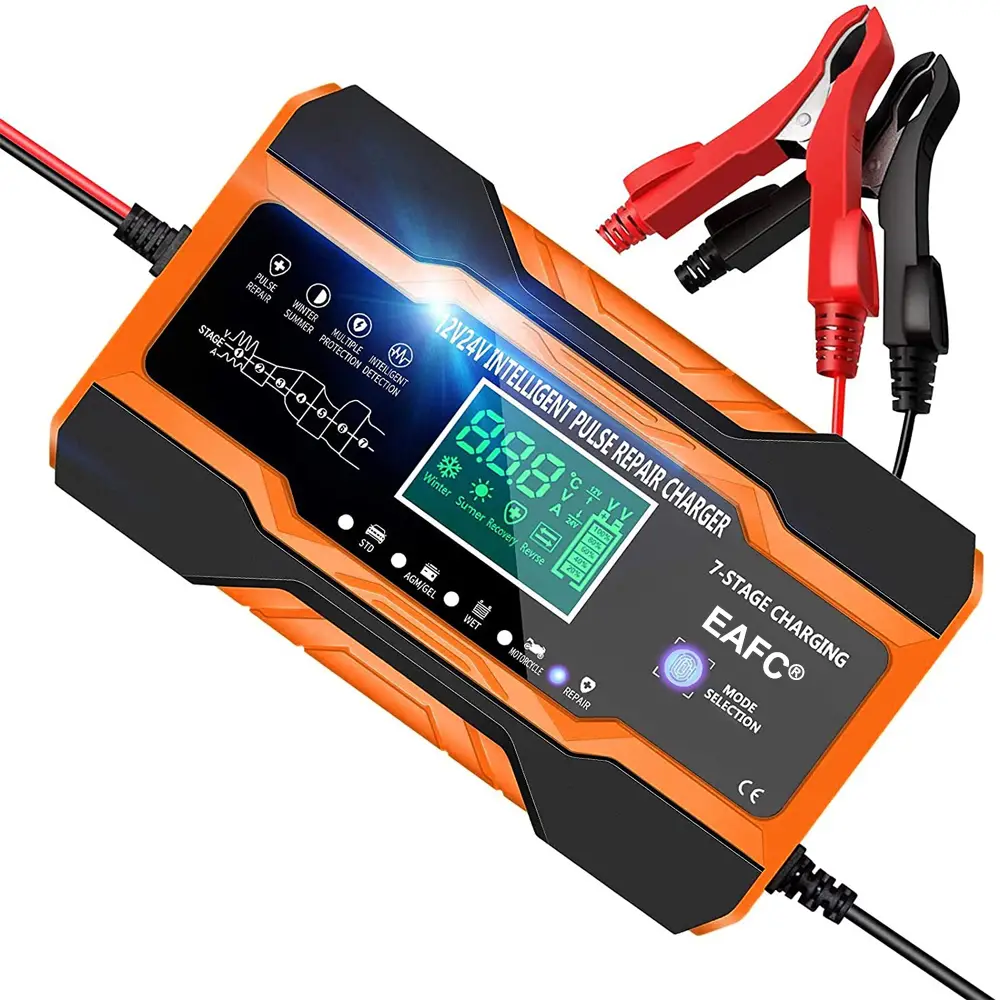 Eafc Car Battery Charger 12a 12v 180w Fully Automatic Digital Car ...