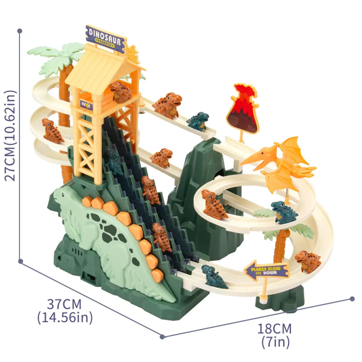 Jouet d'escalade de dinosaures : jeu de piste de course pour tout-petits, piste interactive motorisée électrique, avec musique de lumières | Jeu d'activités amusantes pour de 3 ans E Jouet d'escalade de dinosaures : jeu de piste de course pour tout-petits, piste interactive motorisée électrique, avec musique de lumières | Jeu d'activités amusantes pour de 3 ans E