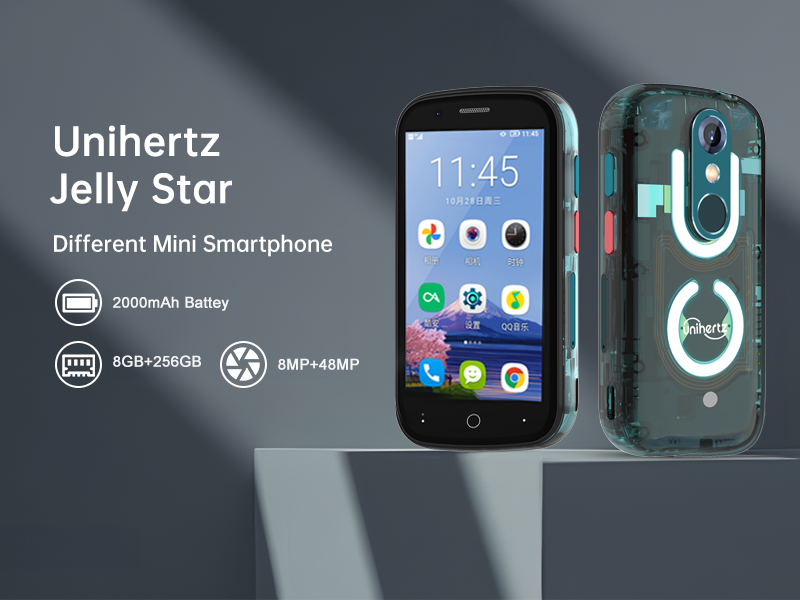 Unihertz Jelly Star 3inch World's Smallest Android 13 Smartphone