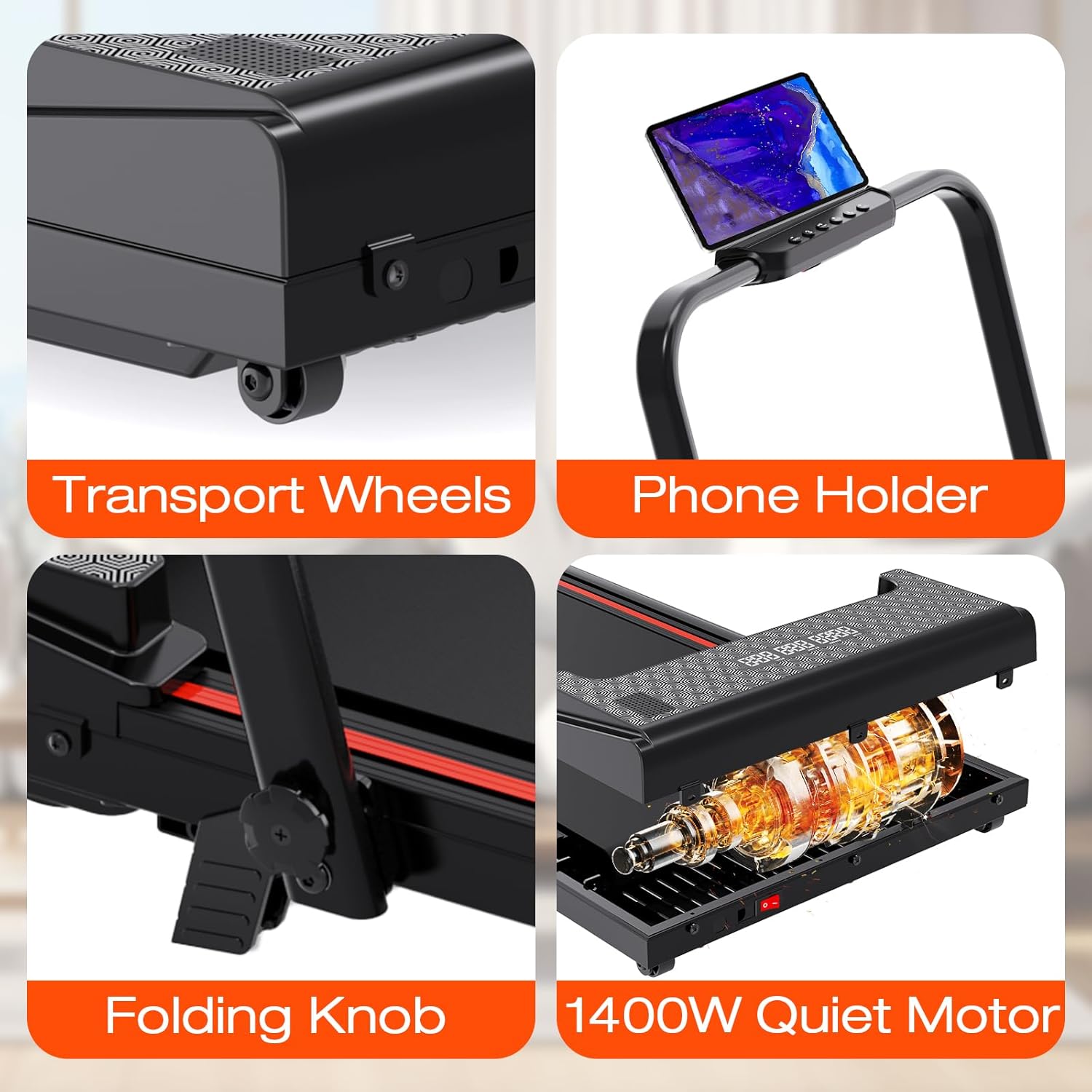 CITYSPORTS PRO ZX2 2-in-1 Folding Treadmill with Incline