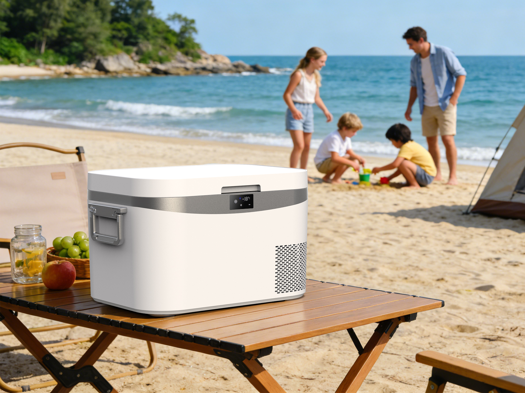 BINGI Portable Compressor Car Fridge Multi-Voltage for Car