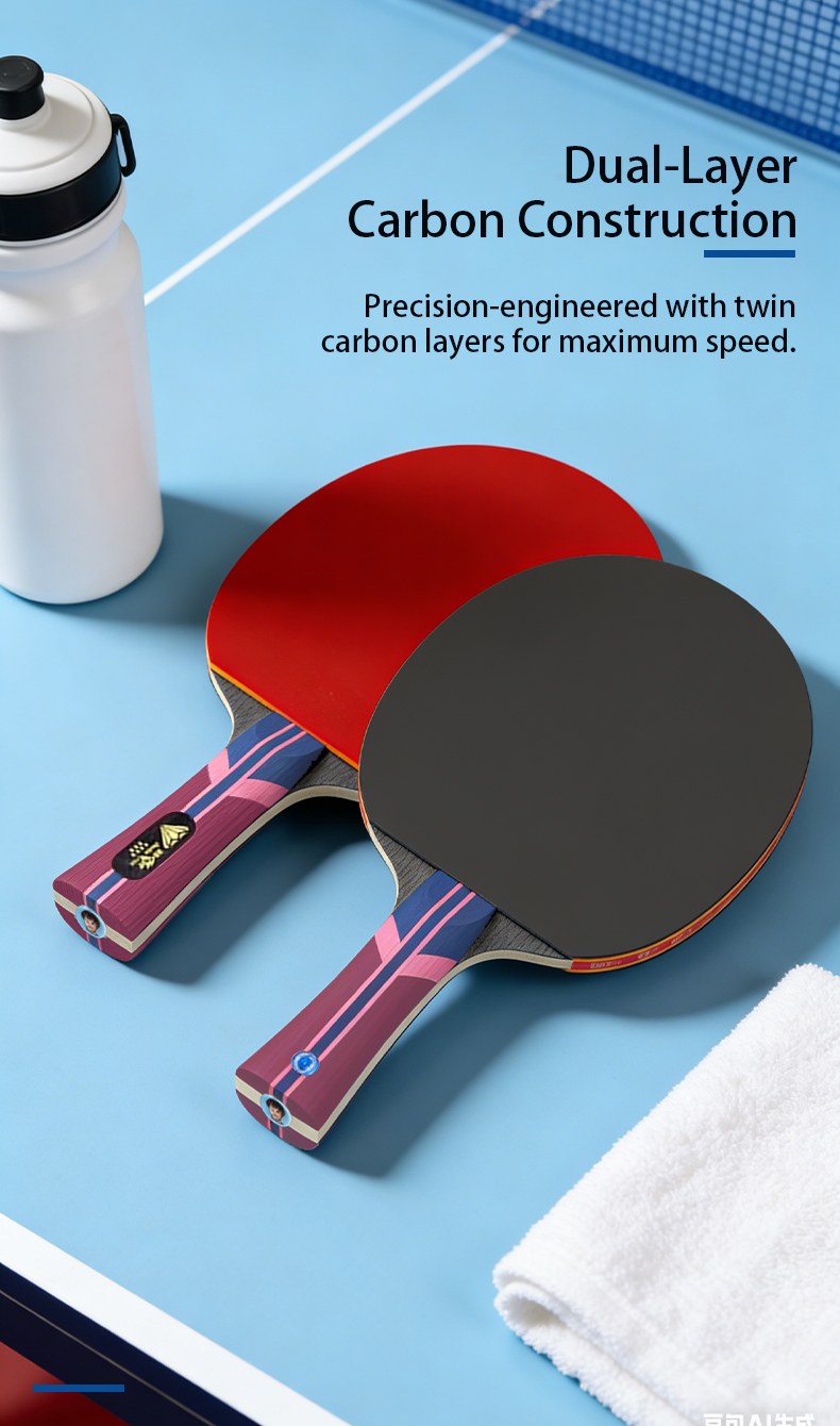 Double Fish Diamond Series 7-Star Professional Table Tennis Racket ...