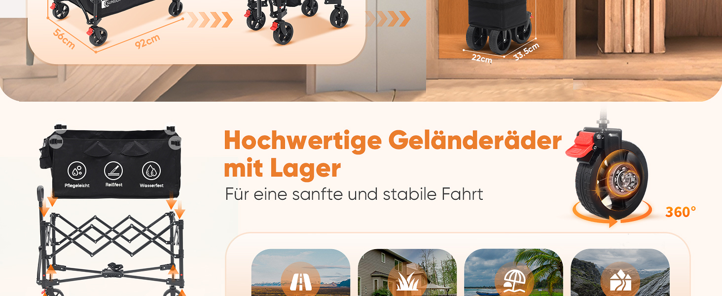 Bolderkar compact en opvouwbaar - 60kg | Zwart kopen