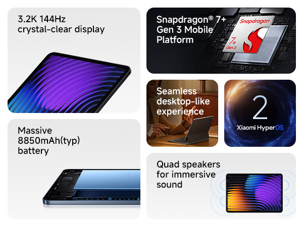 Xiaomi Pad 7 Blue 8GB + 128GB Tablet | Tablets | Joybuy