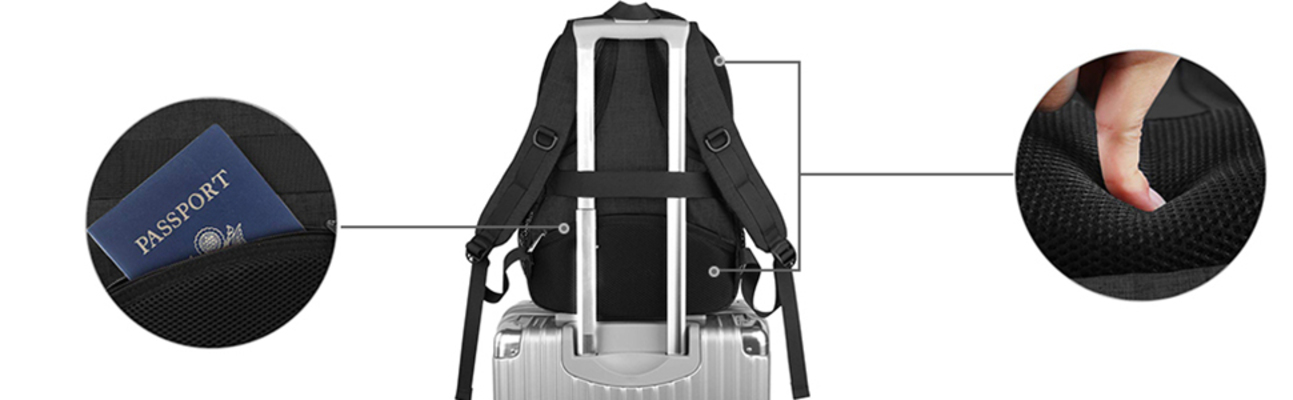 Della Gao Laptop Rugzak, Extra Grote Anti-Diefstal Zakelijke Reizen Laptop Rugzak Tas met USB Oplaadpoort, Blauw, 17 Inch, Zakelijk Della Gao Laptop Rugzak, Extra Grote Anti-Diefstal Zakelijke Reizen Laptop Rugzak Tas met USB Oplaadpoort, Blauw, 17 Inch, Zakelijk