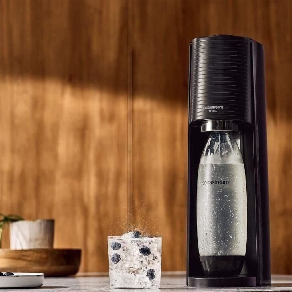 SodaStream Wassersprudler Terra Megapack. 1012812310. Schwarz | Spezialgeräte