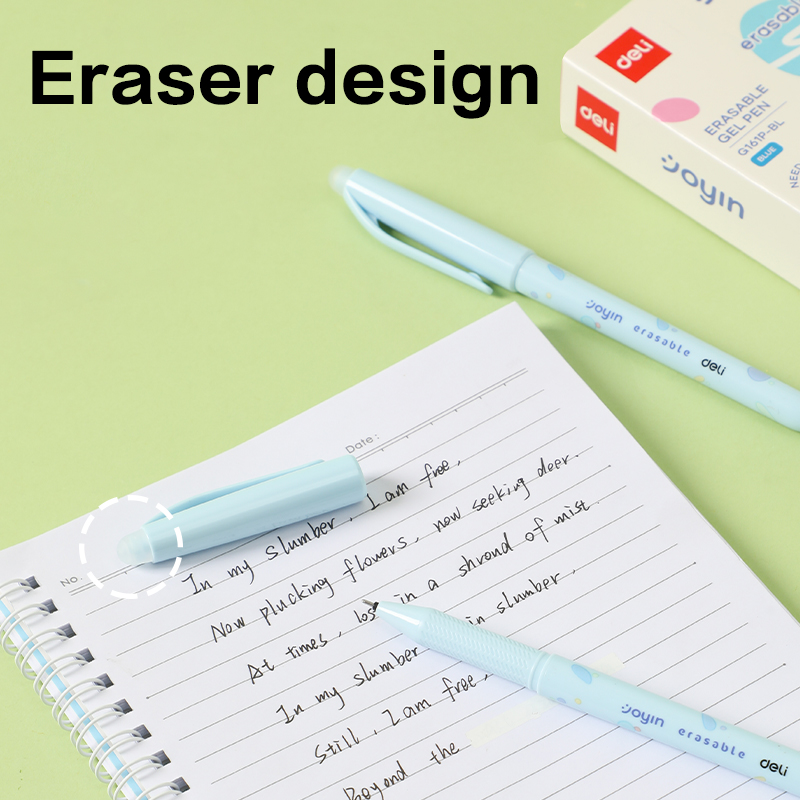 BAYTORY Pastel Erasable Gel Pens, 6Pcs Blue Ink & 6Pcs Refills - View #14