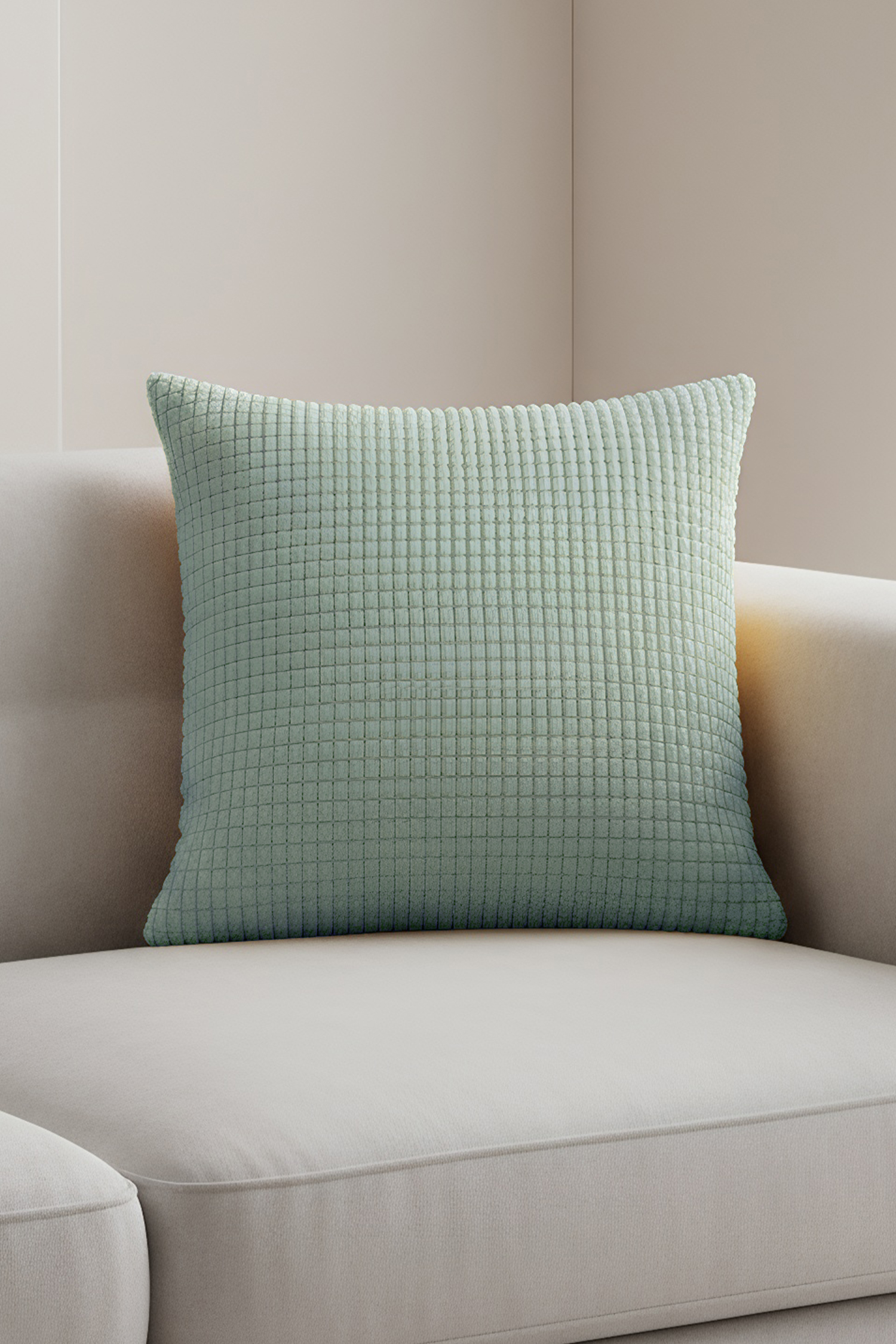 Deconovo Samt Kissenbezug hellgrüne Farbe 50*50 cm 1 Stück | Kissen & Zubehör
