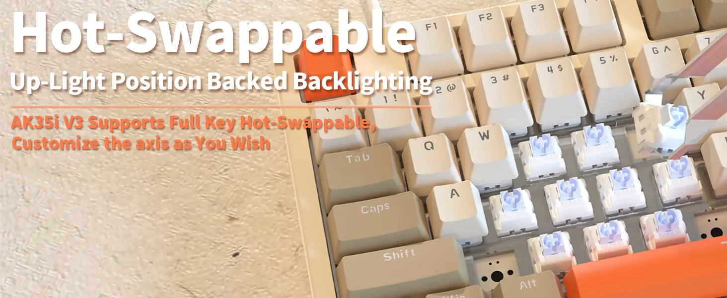 AJAZZ AK35I V3 Full-Size Gasket Gaming Mechanical Keyboard