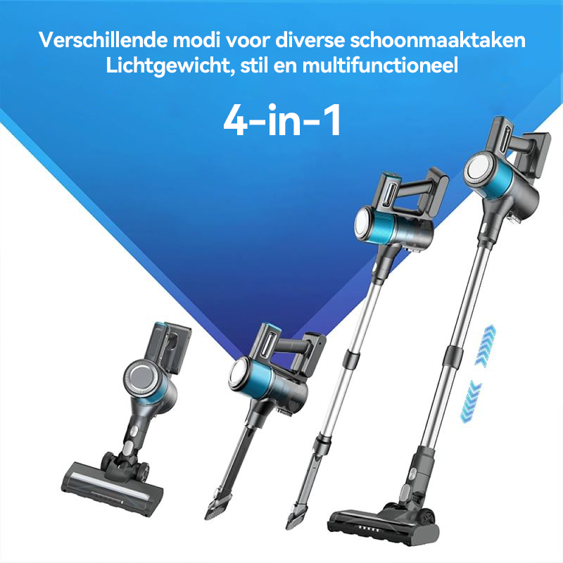 Krachtige 33Kpa 450W Draadloze Stofzuiger – Automatische Zuigkrachtaanpassing
