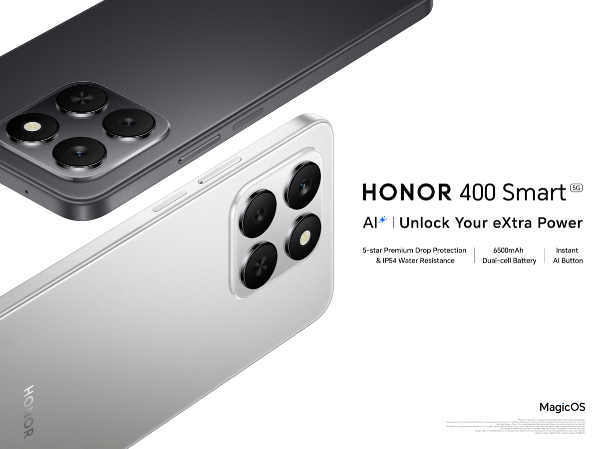 Meteor Phones HONOR 400 Smart 5G - 4GB+128GB - Meteor Silver | Smart Phones | Joybuy