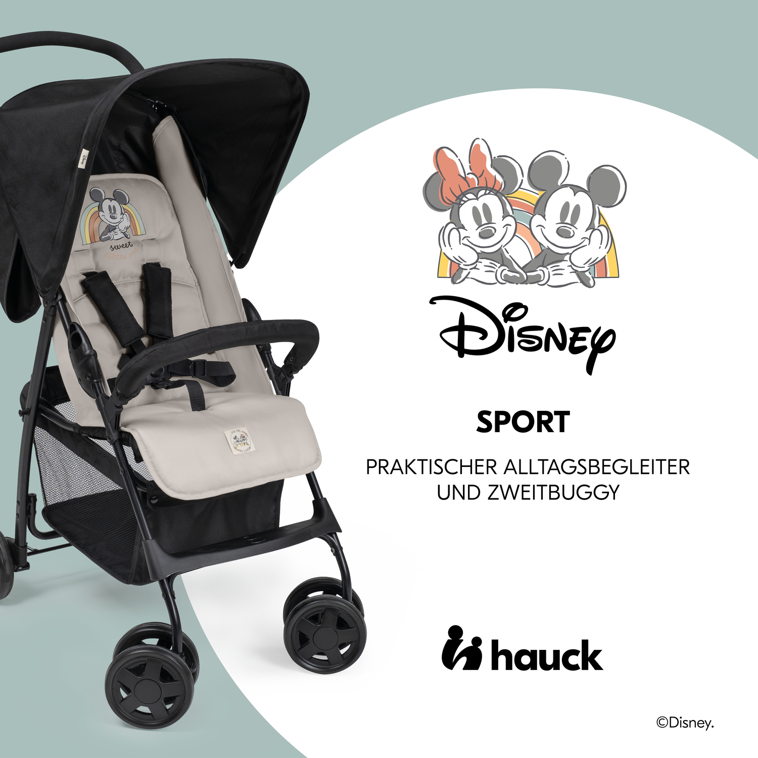 Hauck Buggy Sport - Mickey & Minnie - Schwarz | Kinderwagen | Joybuy