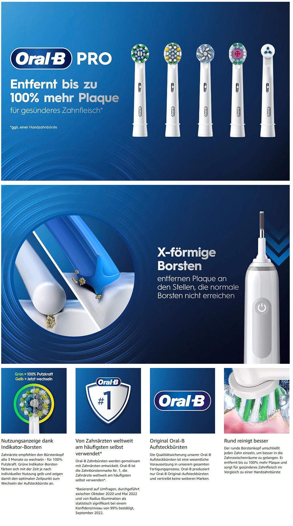 Oral-B Precision Clean Aufsteckbürsten Für Elektrische Zahnbürsten, 8 Stück In - Foto 8
