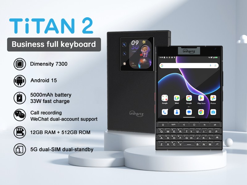 Unihertz Titan 2 Newest 5G Android Smartphone with QWERTY Physical