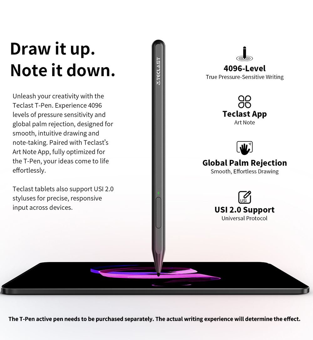TECLAST ArtPad Pro Tablet — 12.7-inch 2K Display, Supports 4096