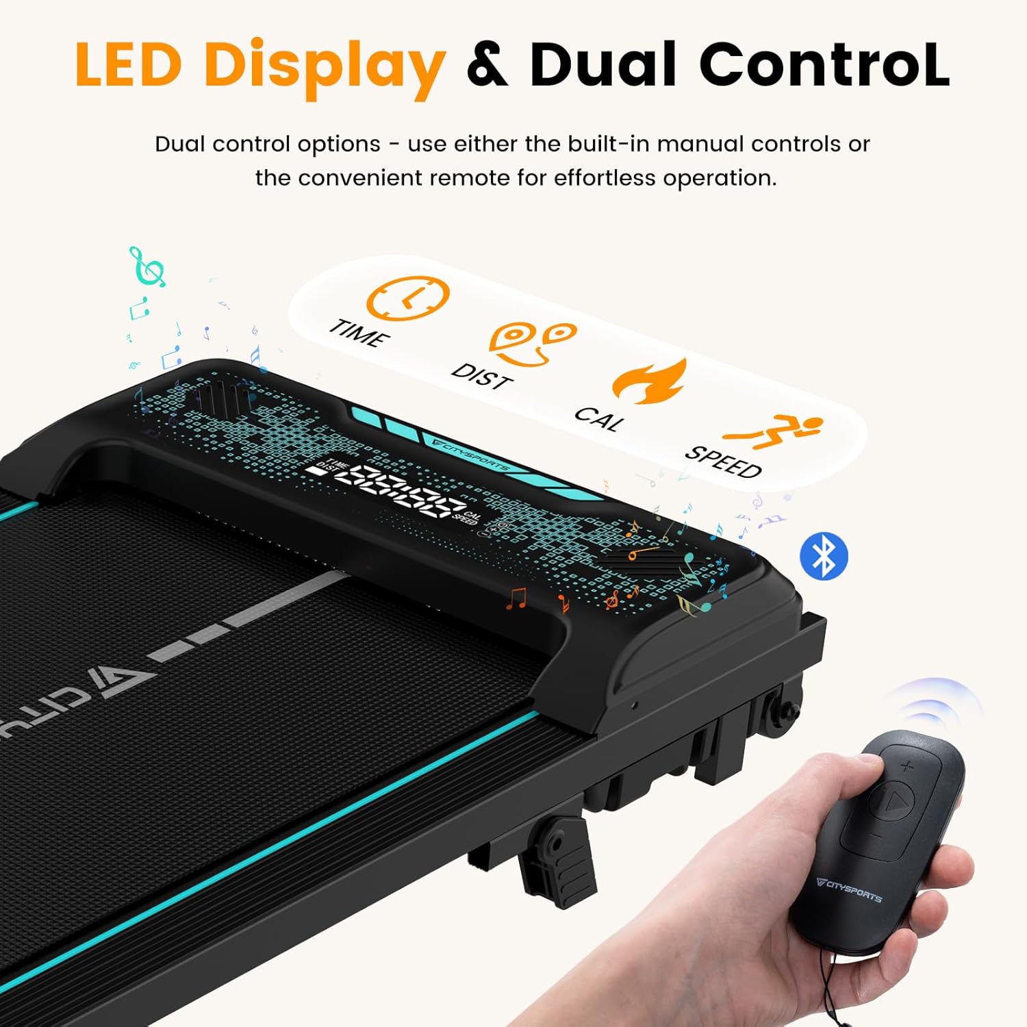 CITYSPORTS Walking Pad, Portable Treadmill For Home And Office, Walking