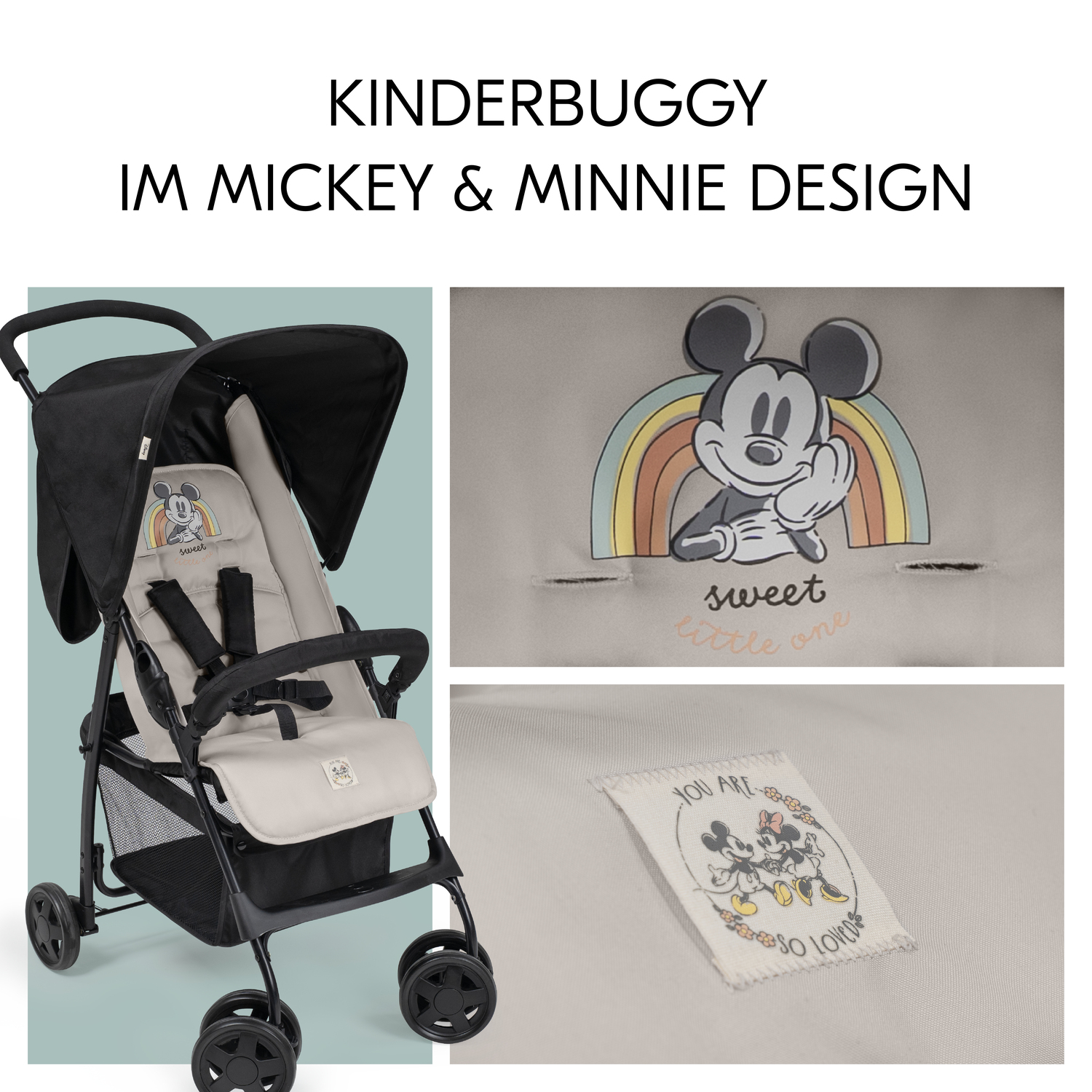 Hauck Buggy Sport - Mickey & Minnie - Schwarz | Kinderwagen | Joybuy