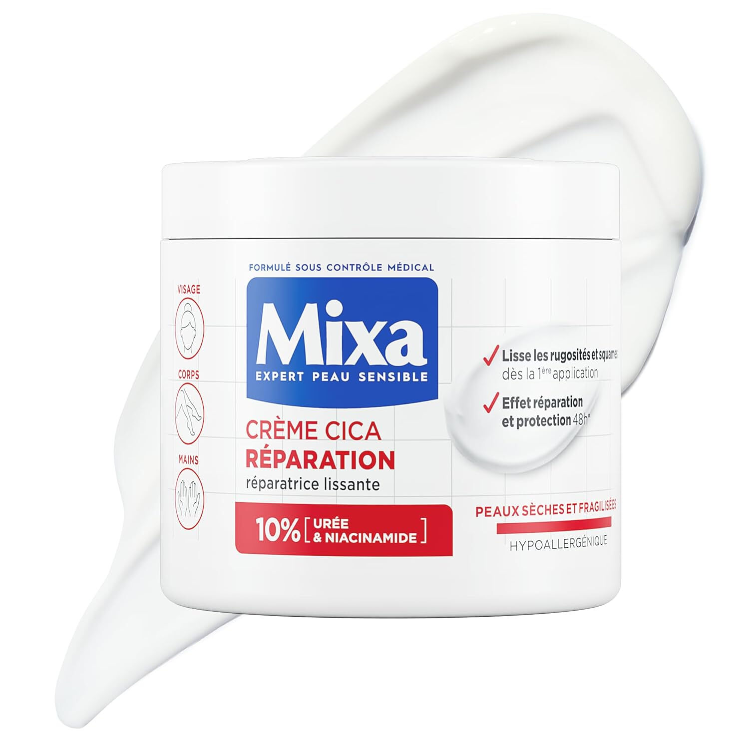 Mixa Expert Cica Repair Creme für empfindliche Haut - langanhaltend