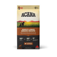 ACANA Hondenvoer voor volwassen honden van grote rassen 17 kg (Kip, inktvis, gevriesdroogde kip, kalkoenlever), zonder kunstmatige toevoegingen