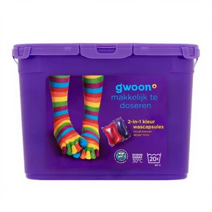 G'woon Color wascapsules doos 462 g
