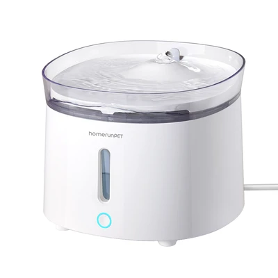 【Back-to-School】homerunPET Wireless Pump Dog Water Fountain WF20， 2L， Wireless Pump Design， Ultra-Quiet Operation (<20 dB)， cat water fountain， indoor， kitty spout， cat water bowl， cat stuff， cat water dispenser