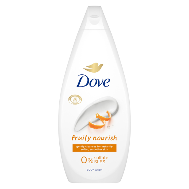 Dove Body Wash Fruity Nourish 720ml: A Nourishing and Fruity Bath & Shower Experience for Soft Skin.