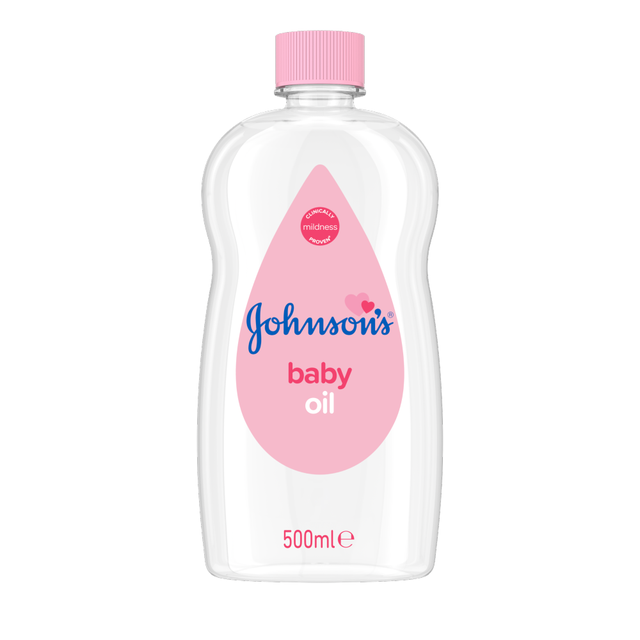 Johnson's Baby Oil for Gentle Moisturizing and Skincare, 500ml Bottle for Baby's Delicate Skin During Bathing Routine