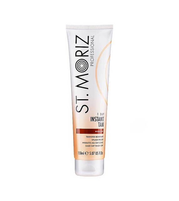 St. Moriz Professional Sun Care Tanning Mousse: 1 Day Instant Tan in Shade Medium, 150ml For A Natural Glow