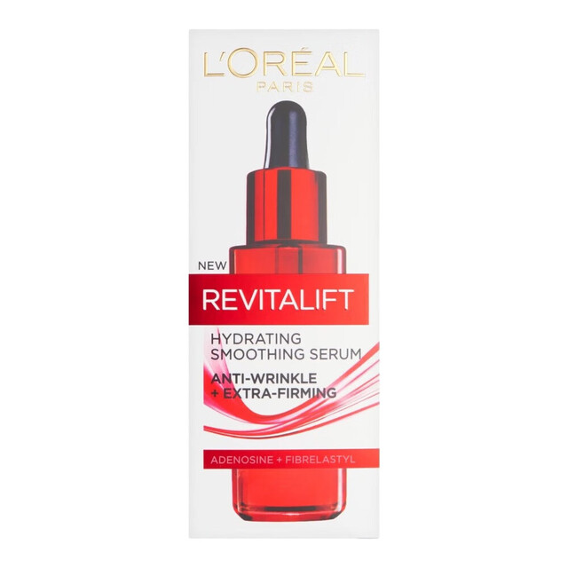 L'Oréal Paris Revitalift Hydrating Smoothing Serum | 30ml Anti-Aging Face Serum for Firmer & Smoother Skin