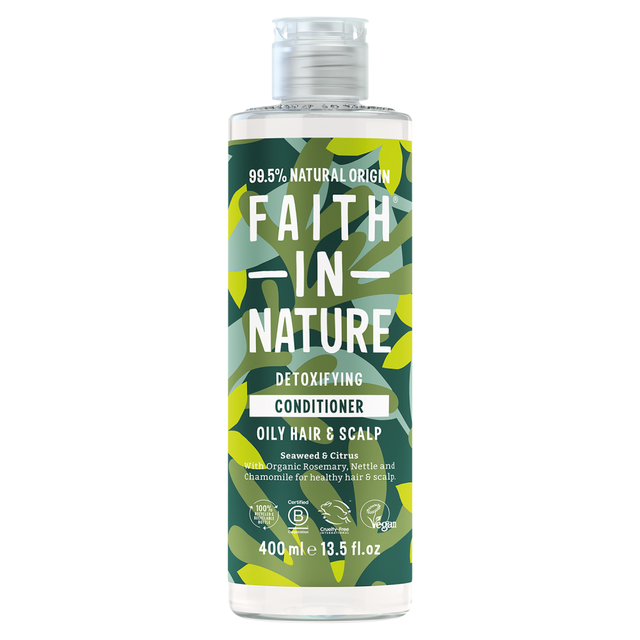 Faith In Nature Hair Care Conditioner Seaweed & Citrus 400ml – Nourishing, Revitalizing Formula for Smooth, Healthy Shine
