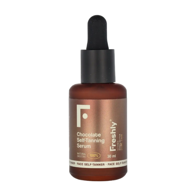 Freshly Cosmetics Personal Care Sun Care Tanning Chocolate Self-Tanning Serum 30 ml for Natural Glow and Hydration