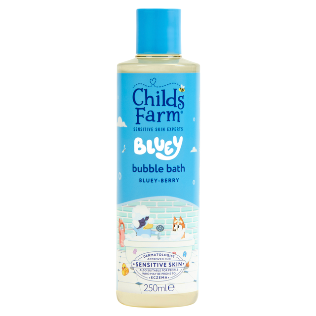 Childs Farm Baby Bubble Bath | Bluey 250ml | Gentle Foaming Wash for Sensitive Skin & Fun Bathtime Play