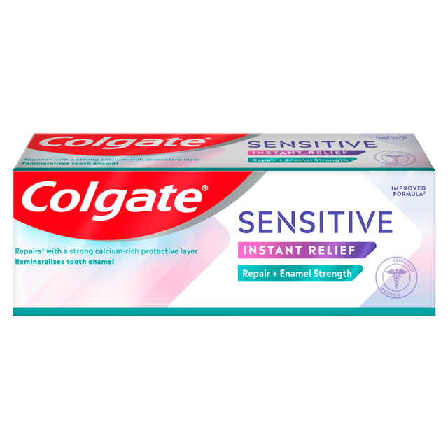 Colgate Sensitive Instant Relief & Enamel Strength Toothpaste, 20ml - Repairs Sensitivity & Protects Enamel