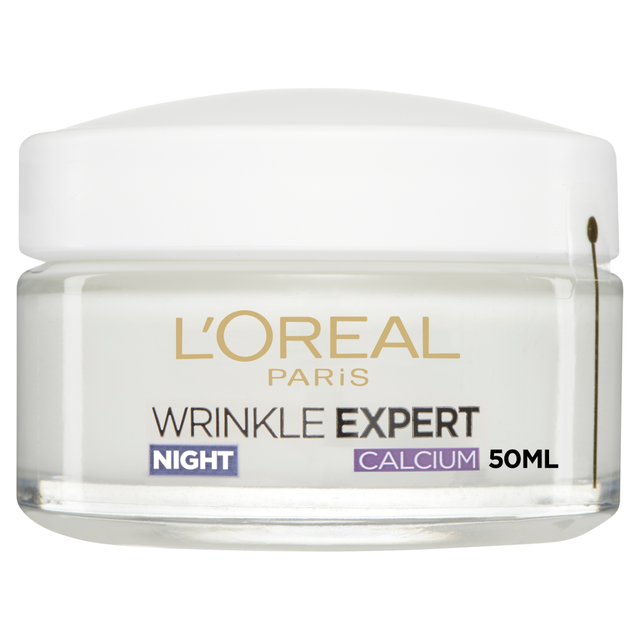 L'Oréal Paris Wrinkle Expert 55+ Anti-Aging Night Cream For Mature Skin, 50ml Intense Moisturizing Treatment