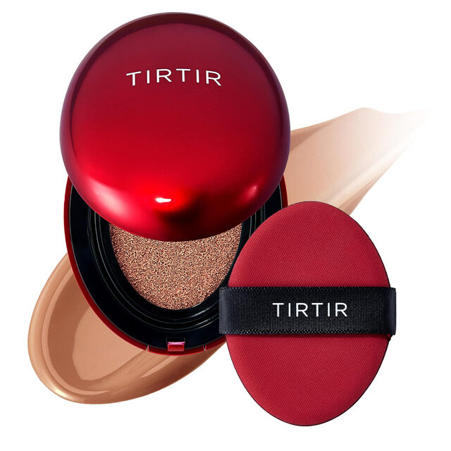 TIRTIR Cushion Foundation: 34C Amber, SPF 40, Long-Lasting & Fit Red Formula for Flawless Complexion Coverage