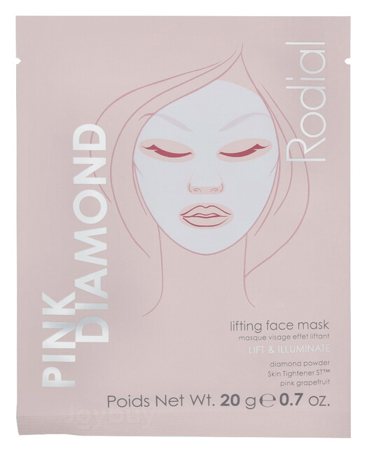 Rodial Pink Diamond Lifting Face Mask: An anti-aging treatment for a firmer, lifted, and radiant complexion, 4x20g