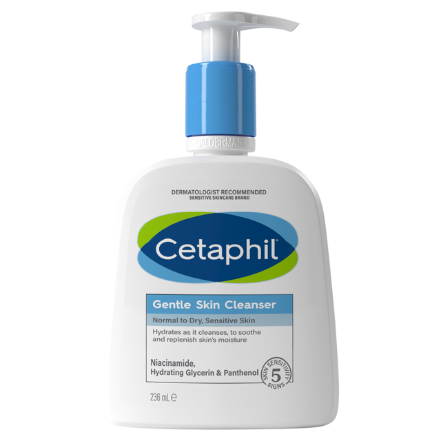 Cetaphil Gentle Skin Cleanser: 236ml Soap-Free Face Wash for All Skin Types, Ideal for Sensitive & Dry Skin Care