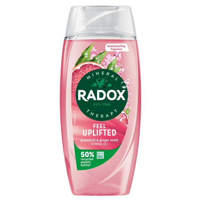 Radox Mineral Therapy Uplifting Shower Gel 225ml for an Energizing and Refreshing Body Wash Experience in the Bath or Shower