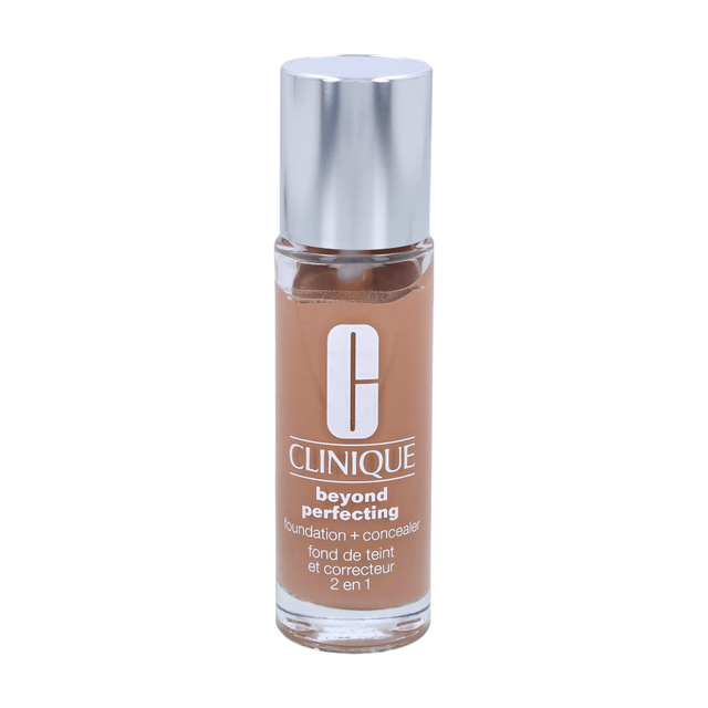 Clinique Beyond Perfecting Foundation and Concealer in CN58 Honey - 30ml Full Coverage Liquid Makeup for Flawless Skin