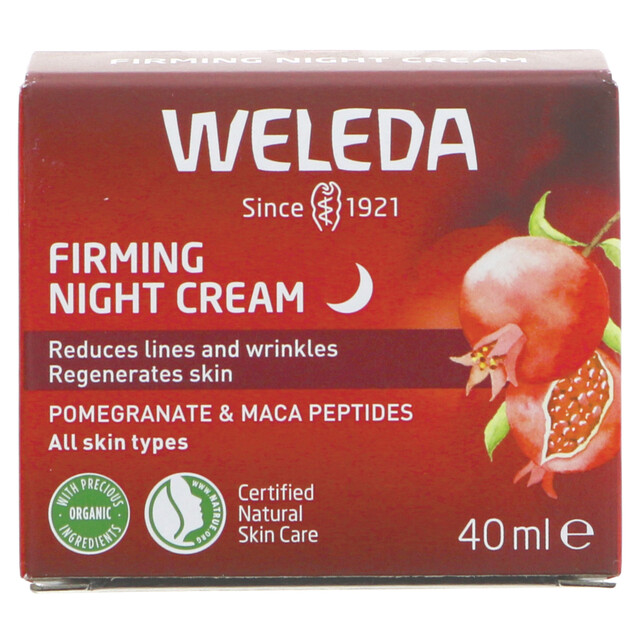 Weleda Pomegranate & Maca Night Cream: A Regenerating 40ml Facial Moisturizer for Overnight Hydration and Nourished Skin