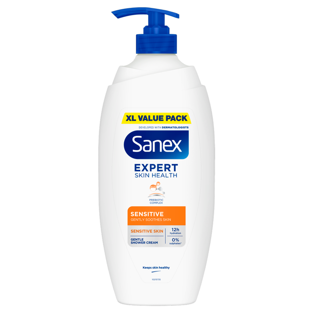 Sanex Expert Skin Health Sensitive Shower Gel 720ml for Extra Gentle Cleansing and Daily Hydration in Personal Care
