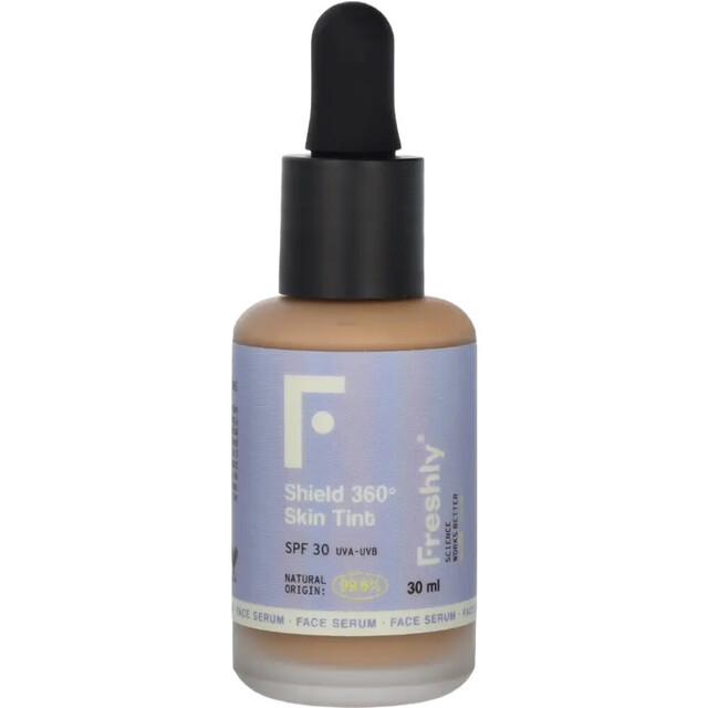 Freshly Cosmetics Shield 360 Skin Tint - A Lightweight, Natural-Looking Foundation for a Flawless Medium Complexion 30ml