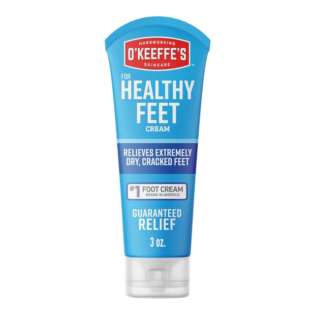 O'Keeffe's Foot Care Cream: Healthy Feet Moisturizing Treatment for Extremely Dry, Cracked Feet in an 80ml Tube