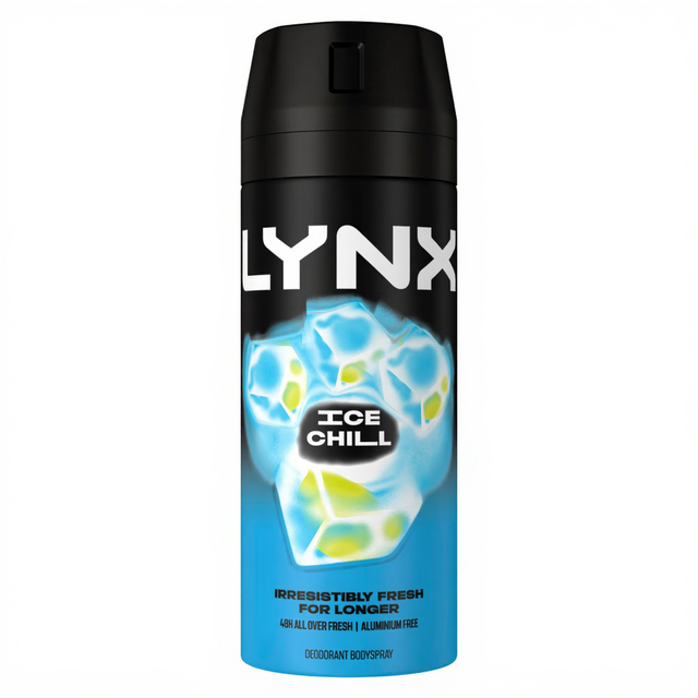 Lynx Deodorant and Antiperspirant Aerosol Body Spray Ice Chill 150ml – Long‑Lasting Fresh Cooling Scent for men