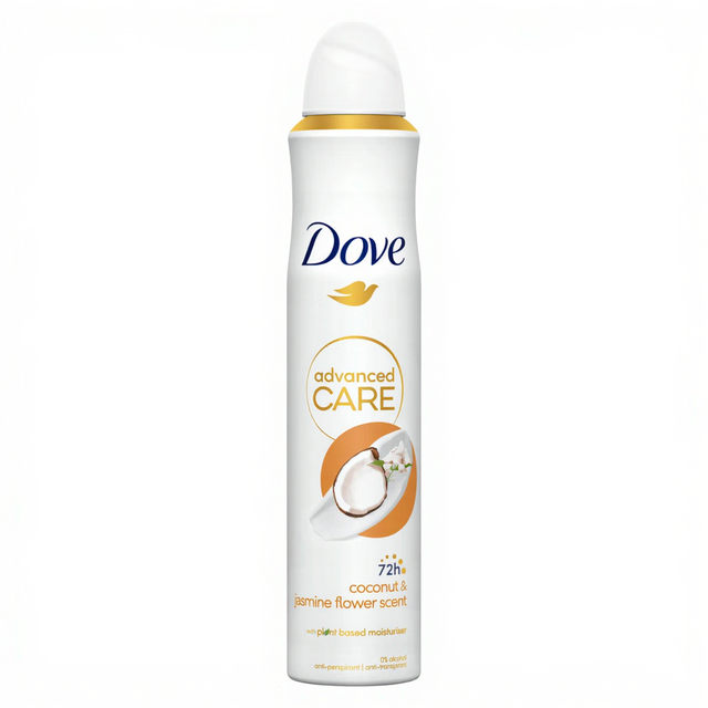 Dove Advanced Care Anti-Perspirant Deodorant Spray in Refreshing Coconut & Jasmine Flower Scent, 200ml