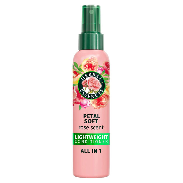 Herbal Essences Rose Hair Conditioner - Petal Soft, All In One Lightweight Formula for Soft Hair, 145ml