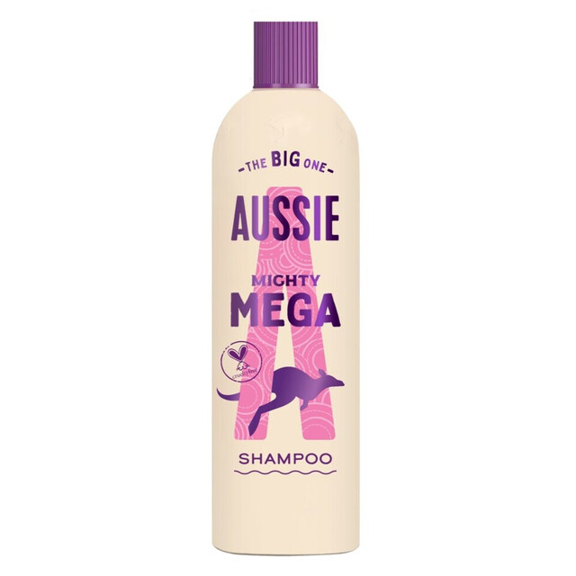 Aussie Shampoo Mighty Mega 400ml | Nourishing Daily Hair Care for Strength, Shine, and Lightweight Volume
