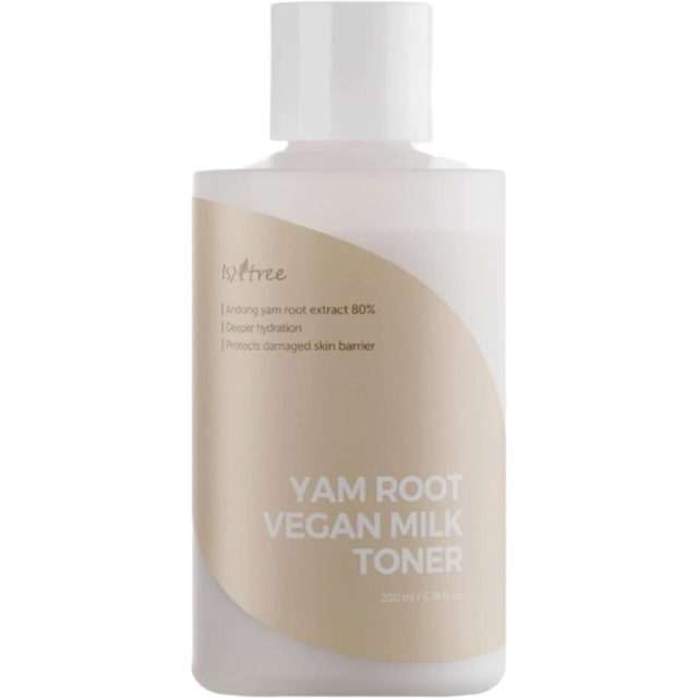 Isntree Yam Root Vegan Milk Toner 200ml - Hydrating & Soothing Vegan Face Toner for All Skin Types, Korean Skincare