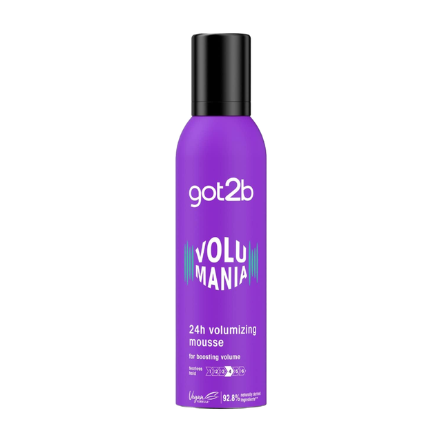 Got2B Hair Styling Volumaniac Bodifying Hair Mousse 250ml – Lightweight Formula for Maximum Volume and Long-Lasting Hold
