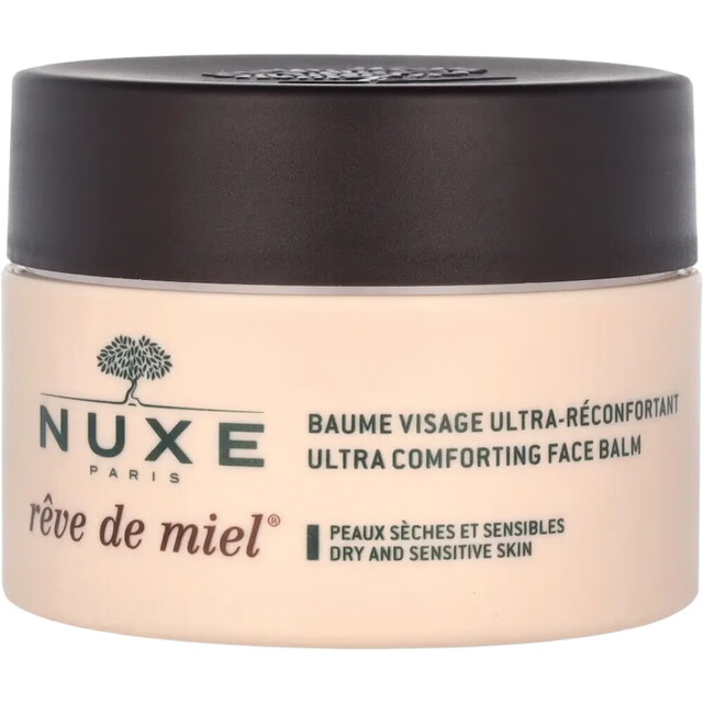 Nuxe Reve De Miel Ultra Comforting Face Balm 50ml: An Intensely Nourishing and Protective Moisturizing Cream For Dry Skin